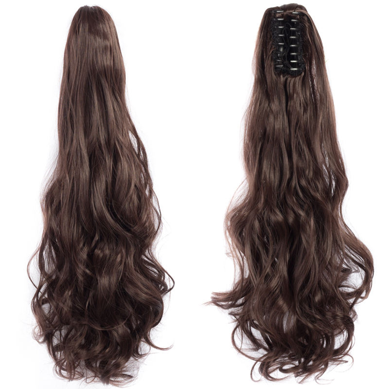 Long straight Tie up Heat-Resistant Straight Hair With Ponytail Fake Hair Chip-in Hair Extensions Pony Tail