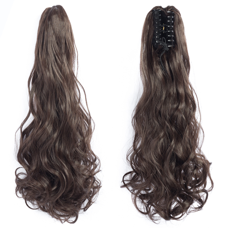 Long straight Tie up Heat-Resistant Straight Hair With Ponytail Fake Hair Chip-in Hair Extensions Pony Tail