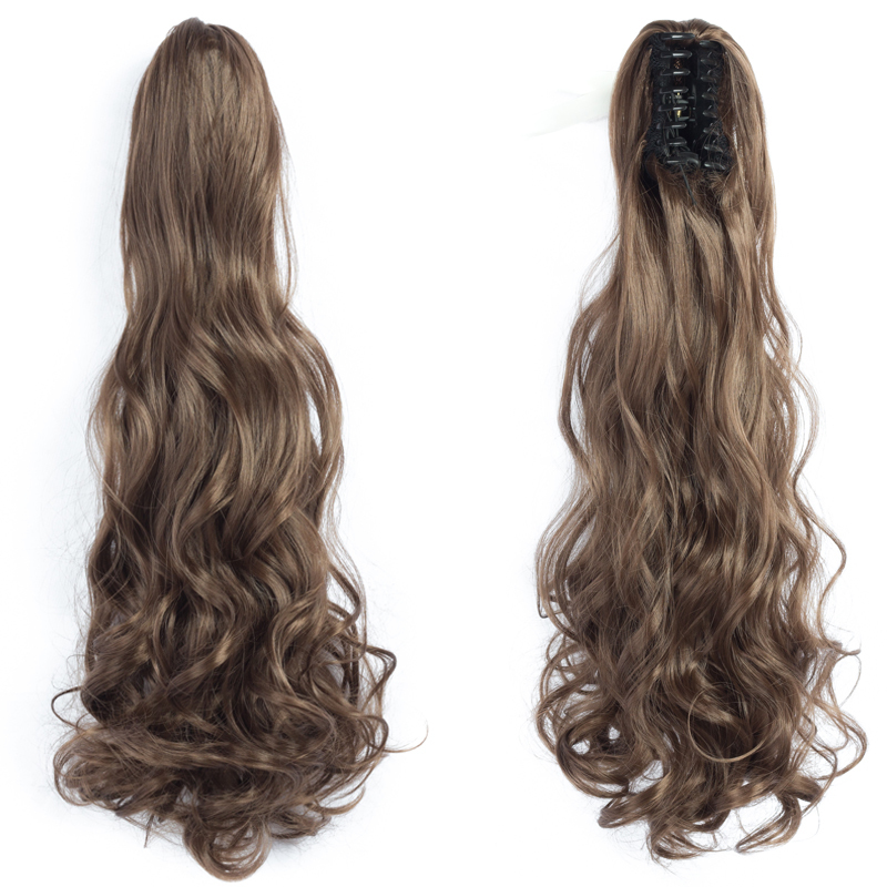 Long straight Tie up Heat-Resistant Straight Hair With Ponytail Fake Hair Chip-in Hair Extensions Pony Tail