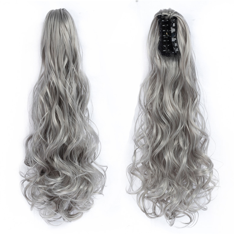 Long straight Tie up Heat-Resistant Straight Hair With Ponytail Fake Hair Chip-in Hair Extensions Pony Tail