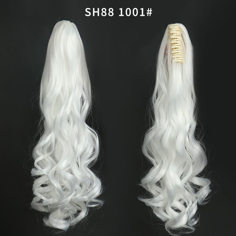 Long straight Tie up Heat-Resistant Straight Hair With Ponytail Fake Hair Chip-in Hair Extensions Pony Tail