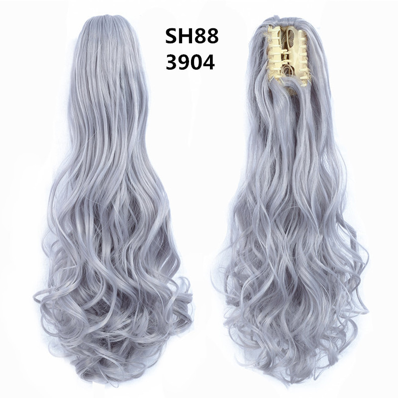 Long straight Tie up Heat-Resistant Straight Hair With Ponytail Fake Hair Chip-in Hair Extensions Pony Tail