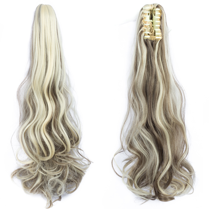 Long straight Tie up Heat-Resistant Straight Hair With Ponytail Fake Hair Chip-in Hair Extensions Pony Tail