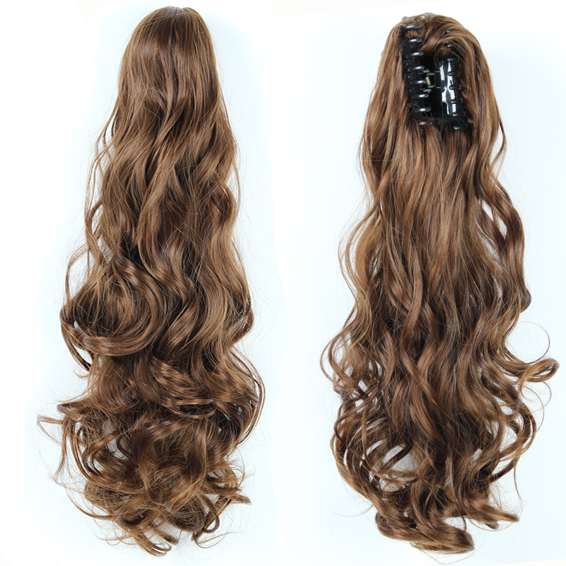 Long straight Tie up Heat-Resistant Straight Hair With Ponytail Fake Hair Chip-in Hair Extensions Pony Tail