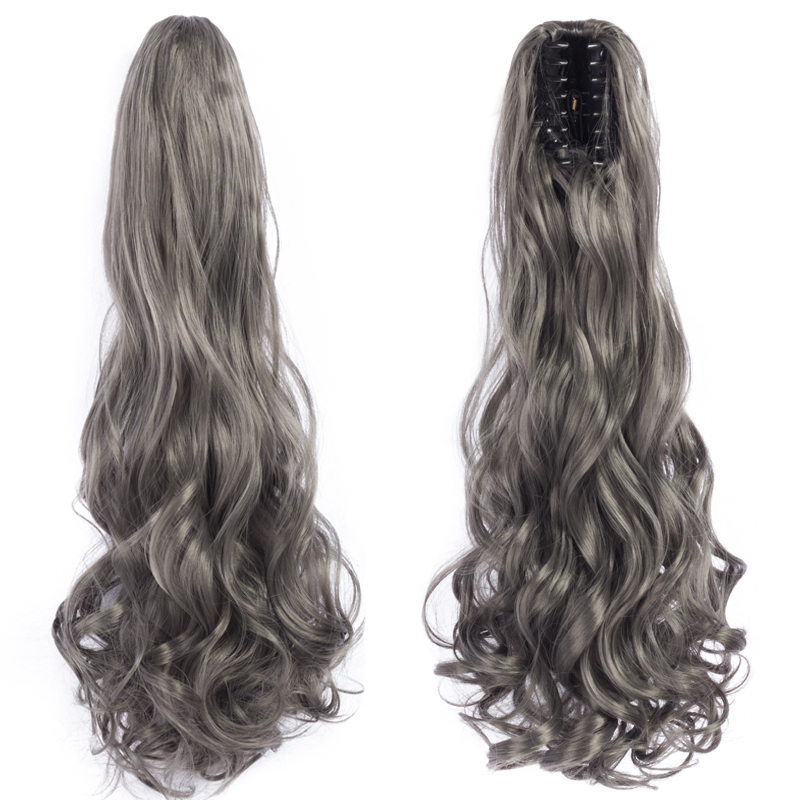 Long straight Tie up Heat-Resistant Straight Hair With Ponytail Fake Hair Chip-in Hair Extensions Pony Tail