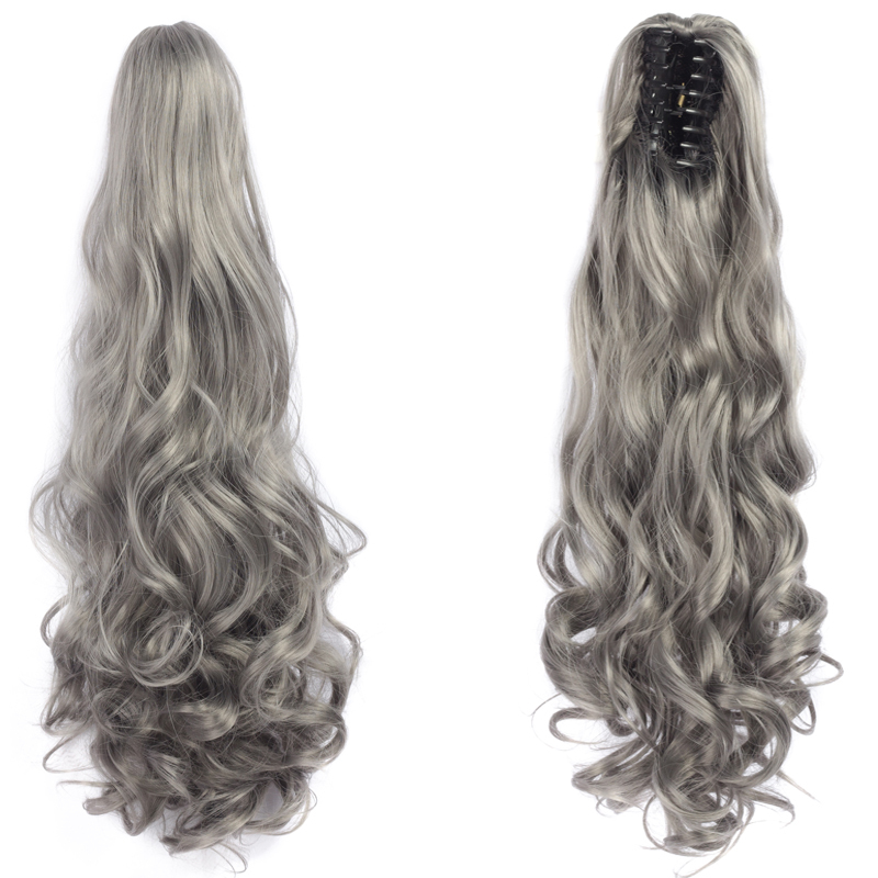 Long straight Tie up Heat-Resistant Straight Hair With Ponytail Fake Hair Chip-in Hair Extensions Pony Tail