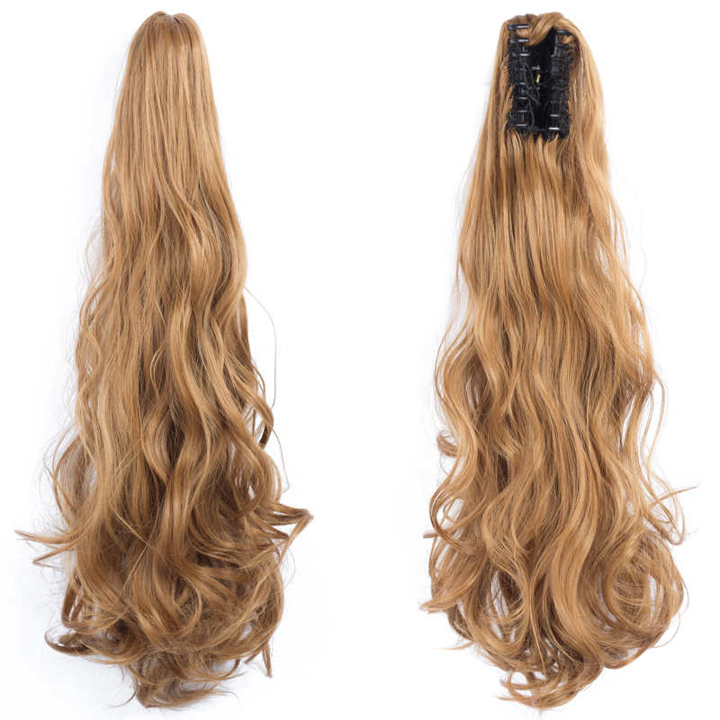 Long straight Tie up Heat-Resistant Straight Hair With Ponytail Fake Hair Chip-in Hair Extensions Pony Tail