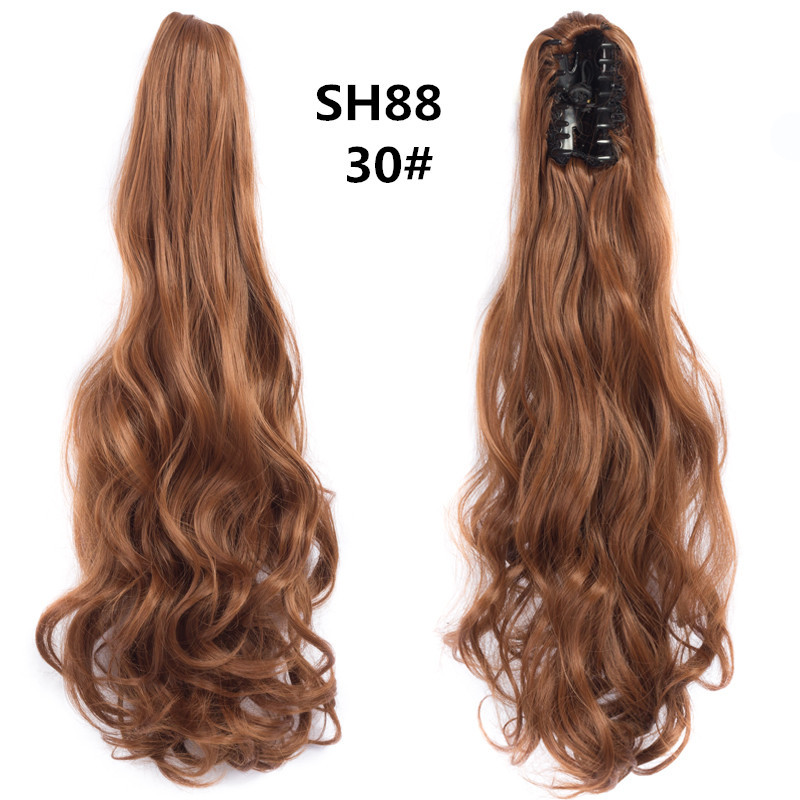 Long straight Tie up Heat-Resistant Straight Hair With Ponytail Fake Hair Chip-in Hair Extensions Pony Tail