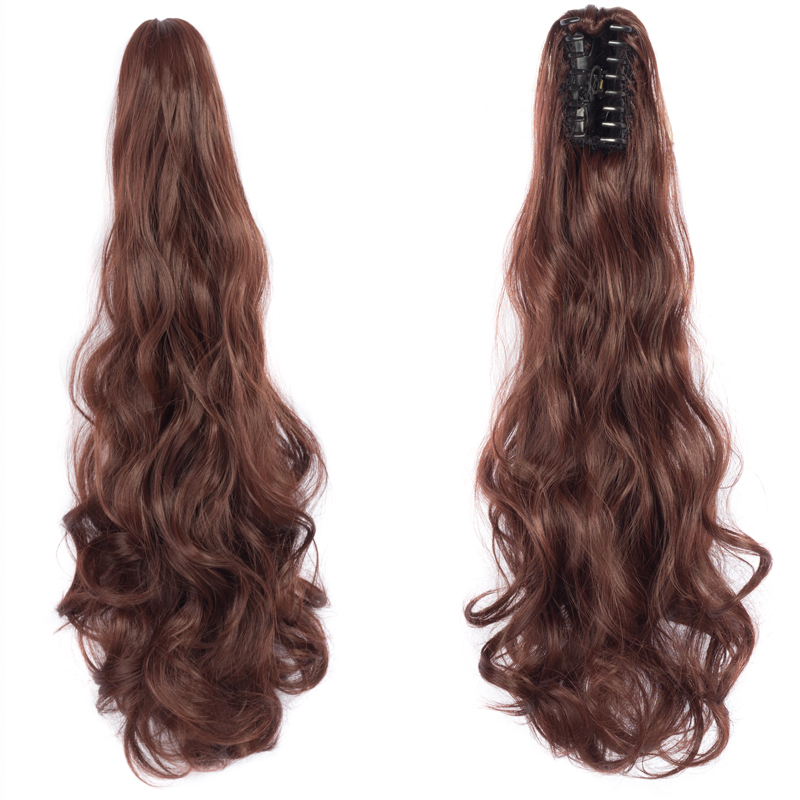 Long straight Tie up Heat-Resistant Straight Hair With Ponytail Fake Hair Chip-in Hair Extensions Pony Tail