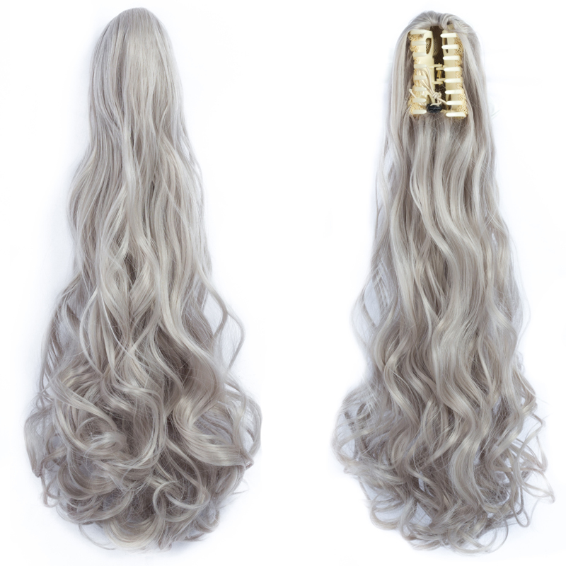 Long straight Tie up Heat-Resistant Straight Hair With Ponytail Fake Hair Chip-in Hair Extensions Pony Tail