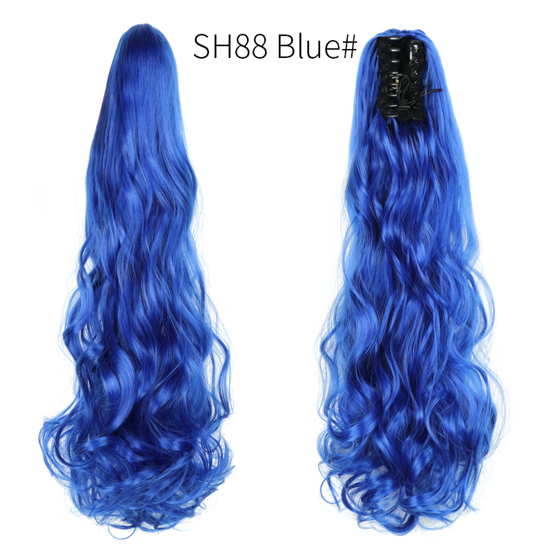 Long straight Tie up Heat-Resistant Straight Hair With Ponytail Fake Hair Chip-in Hair Extensions Pony Tail