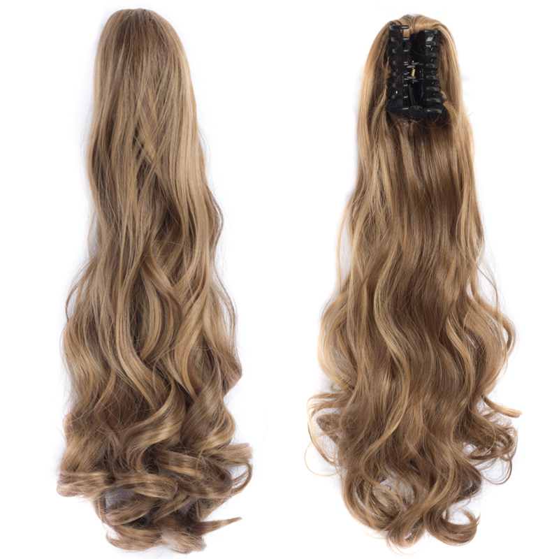 Long straight Tie up Heat-Resistant Straight Hair With Ponytail Fake Hair Chip-in Hair Extensions Pony Tail