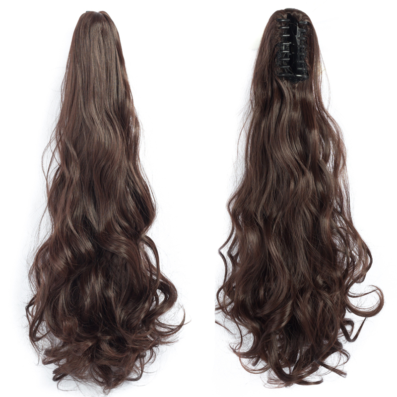 Long straight Tie up Heat-Resistant Straight Hair With Ponytail Fake Hair Chip-in Hair Extensions Pony Tail