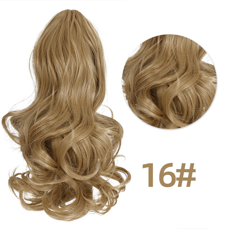 12 inch Claw Synthetic Ponytail for Women Curly Hair Piece Synthetic Ponytail Curly Wavy Hair For Women