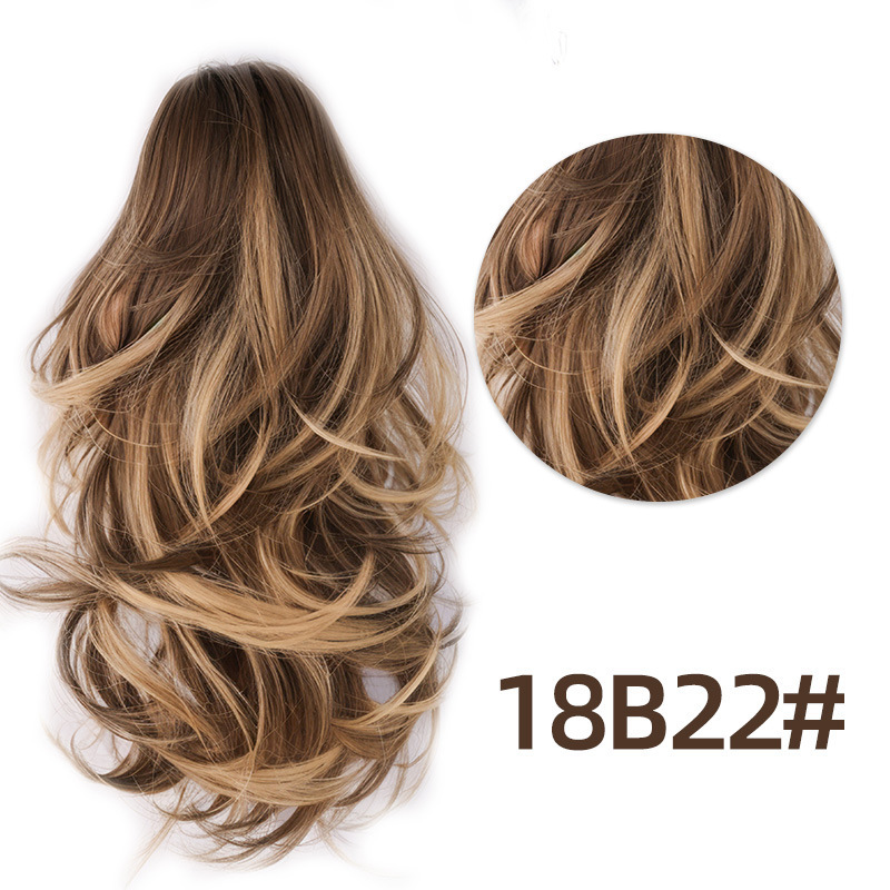 12 inch Claw Synthetic Ponytail for Women Curly Hair Piece Synthetic Ponytail Curly Wavy Hair For Women
