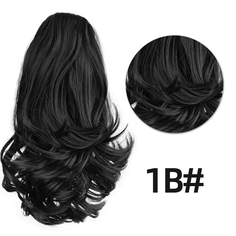 12 inch Claw Synthetic Ponytail for Women Curly Hair Piece Synthetic Ponytail Curly Wavy Hair For Women