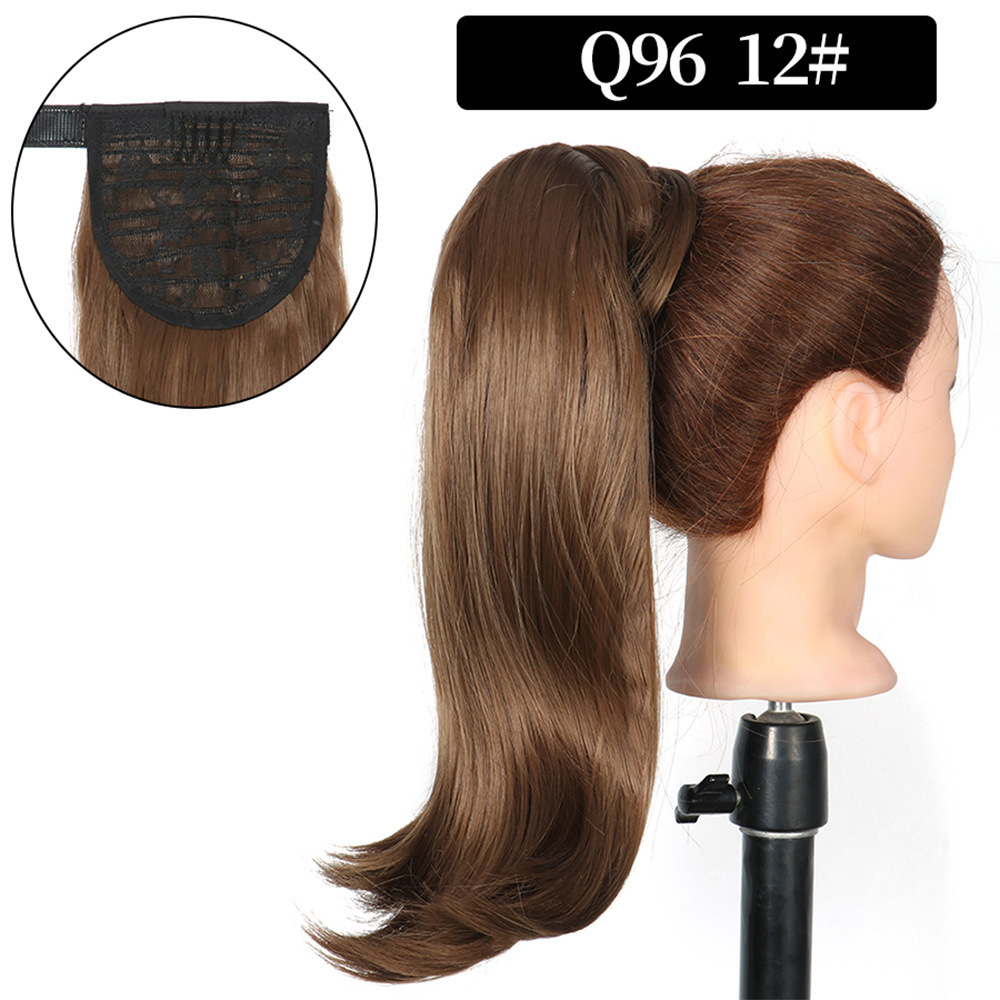 16 inch Wrap Around Synthetic Ponytail Extensions Hairpieces Clip in Pony Tail Hair Extension  Natural Hair Piece