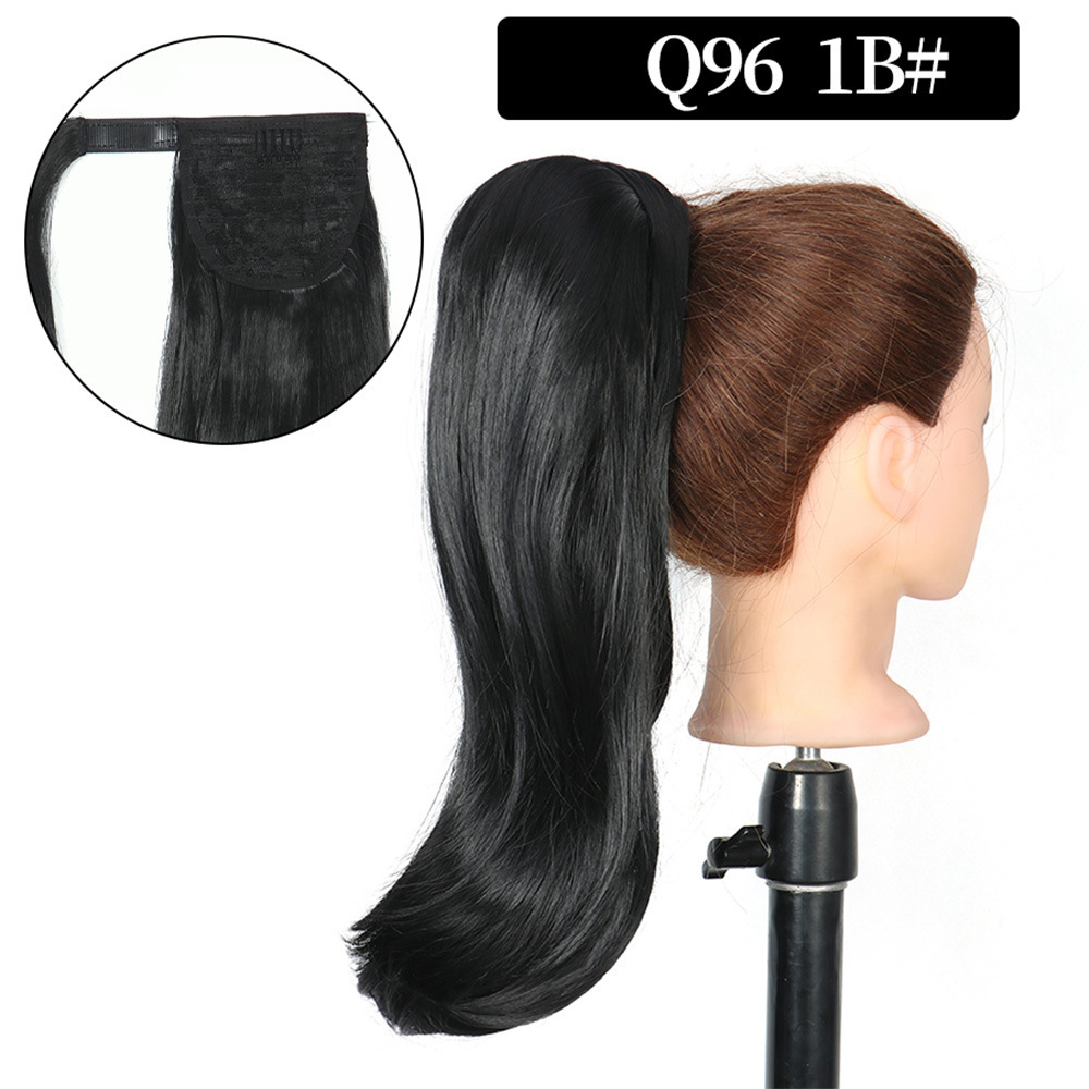 16 inch Wrap Around Synthetic Ponytail Extensions Hairpieces Clip in Pony Tail Hair Extension  Natural Hair Piece