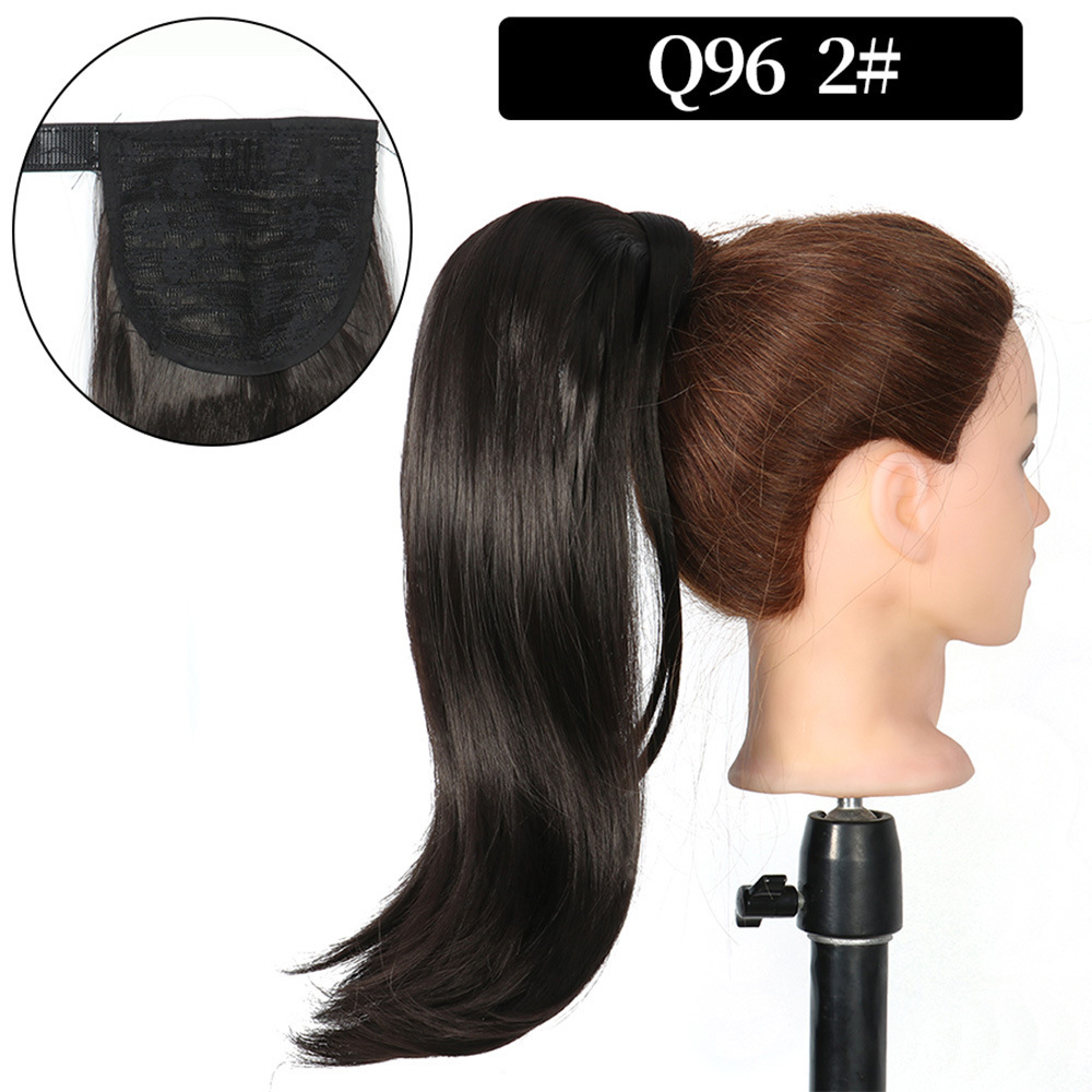 16 inch Wrap Around Synthetic Ponytail Extensions Hairpieces Clip in Pony Tail Hair Extension  Natural Hair Piece