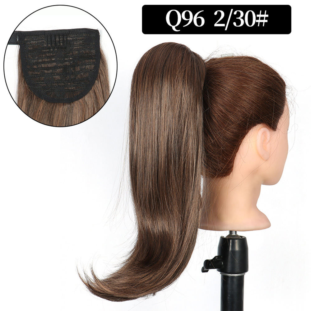 16 inch Wrap Around Synthetic Ponytail Extensions Hairpieces Clip in Pony Tail Hair Extension  Natural Hair Piece