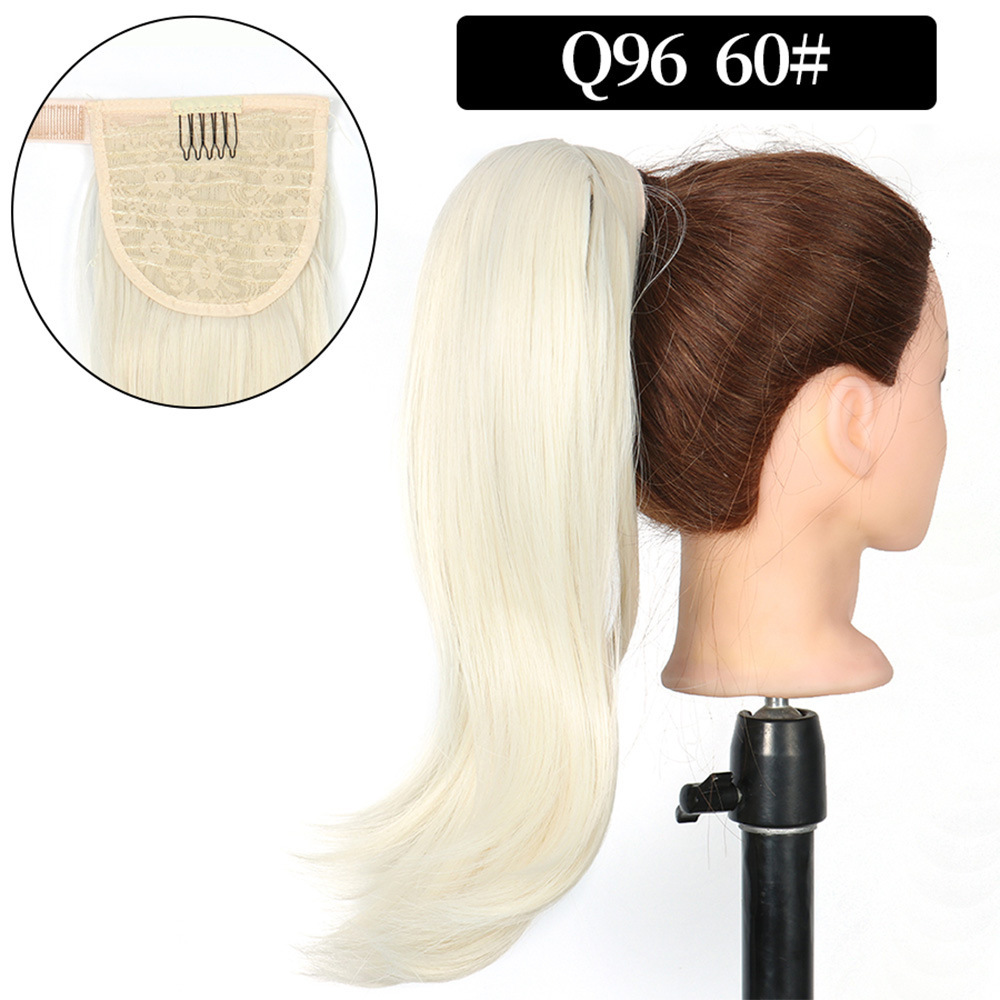 16 inch Wrap Around Synthetic Ponytail Extensions Hairpieces Clip in Pony Tail Hair Extension  Natural Hair Piece