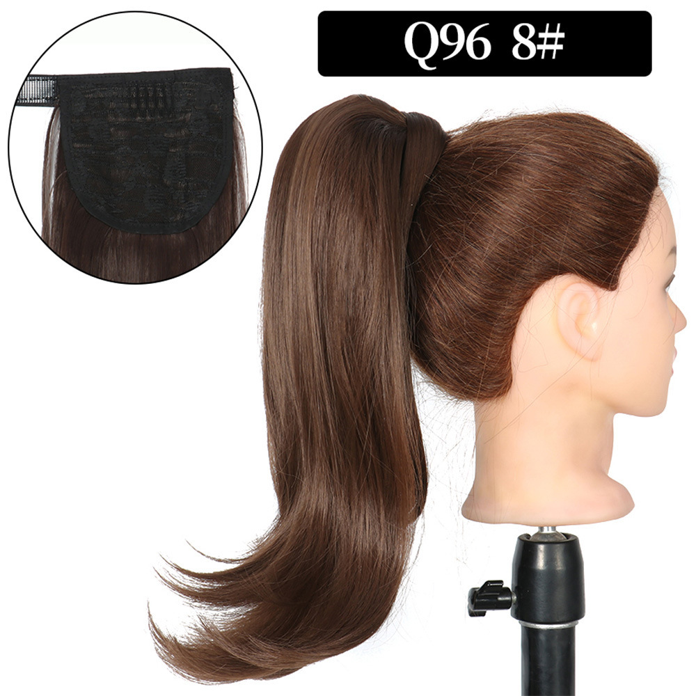 16 inch Wrap Around Synthetic Ponytail Extensions Hairpieces Clip in Pony Tail Hair Extension  Natural Hair Piece