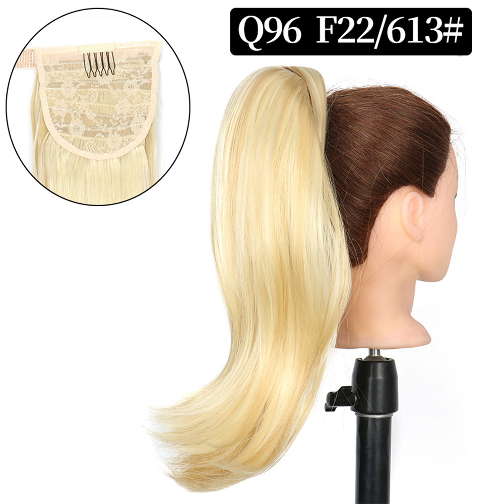 16 inch Wrap Around Synthetic Ponytail Extensions Hairpieces Clip in Pony Tail Hair Extension  Natural Hair Piece