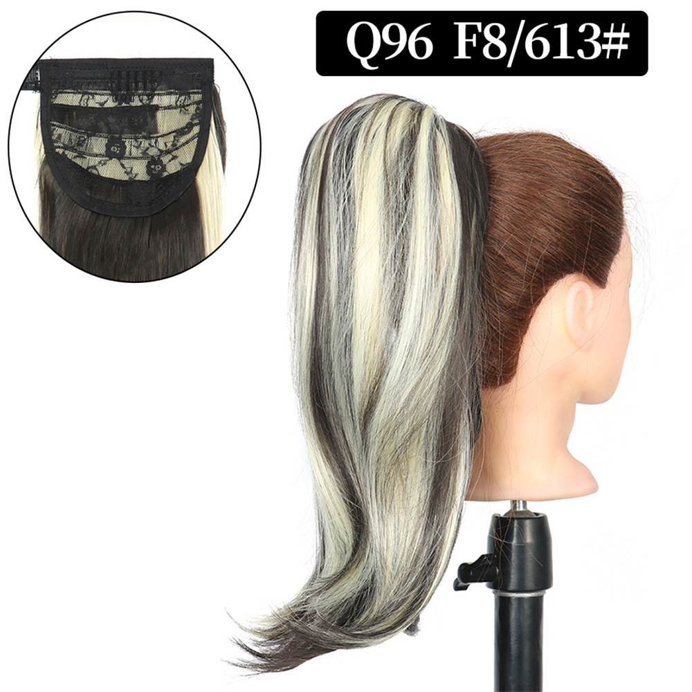 16 inch Wrap Around Synthetic Ponytail Extensions Hairpieces Clip in Pony Tail Hair Extension  Natural Hair Piece