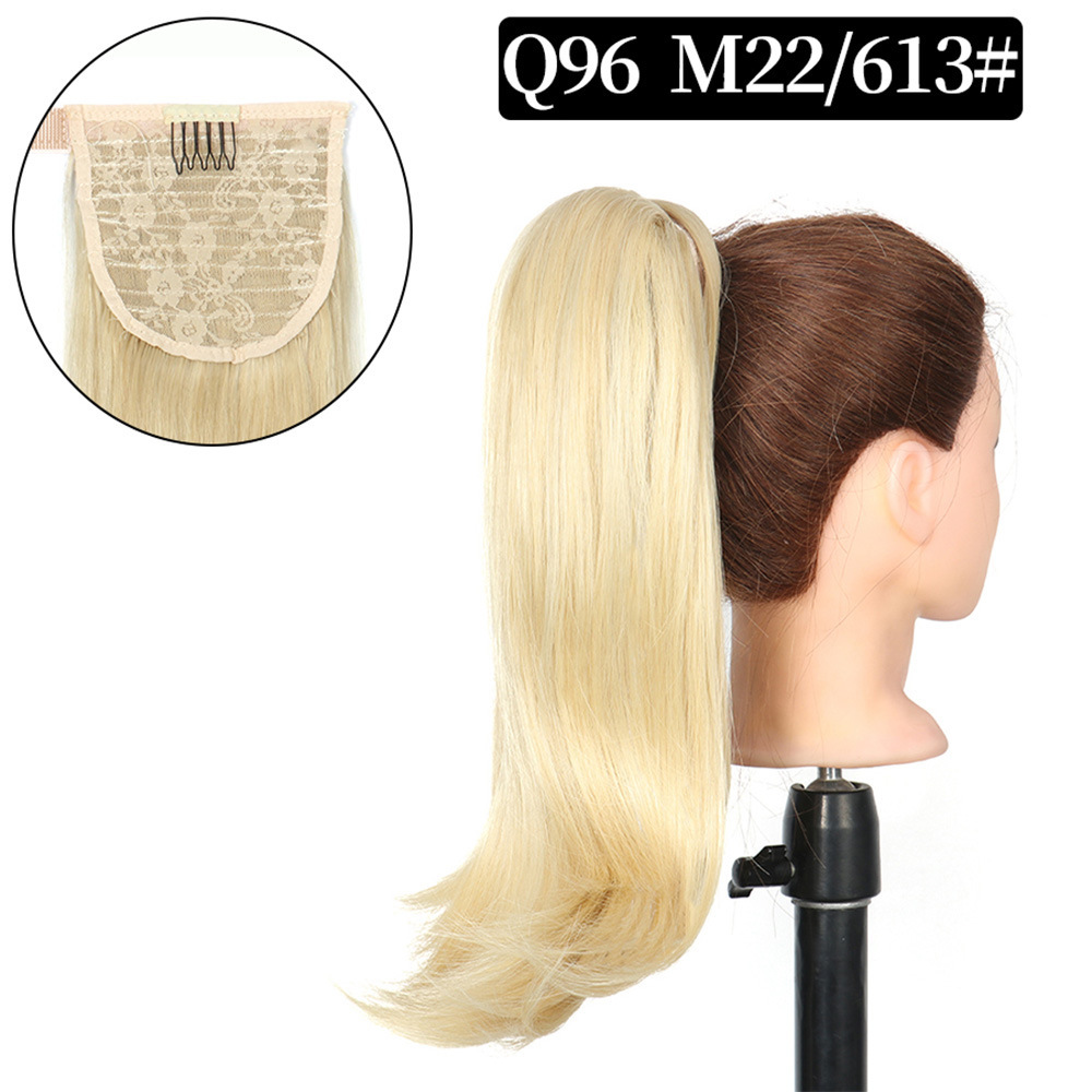 16 inch Wrap Around Synthetic Ponytail Extensions Hairpieces Clip in Pony Tail Hair Extension  Natural Hair Piece