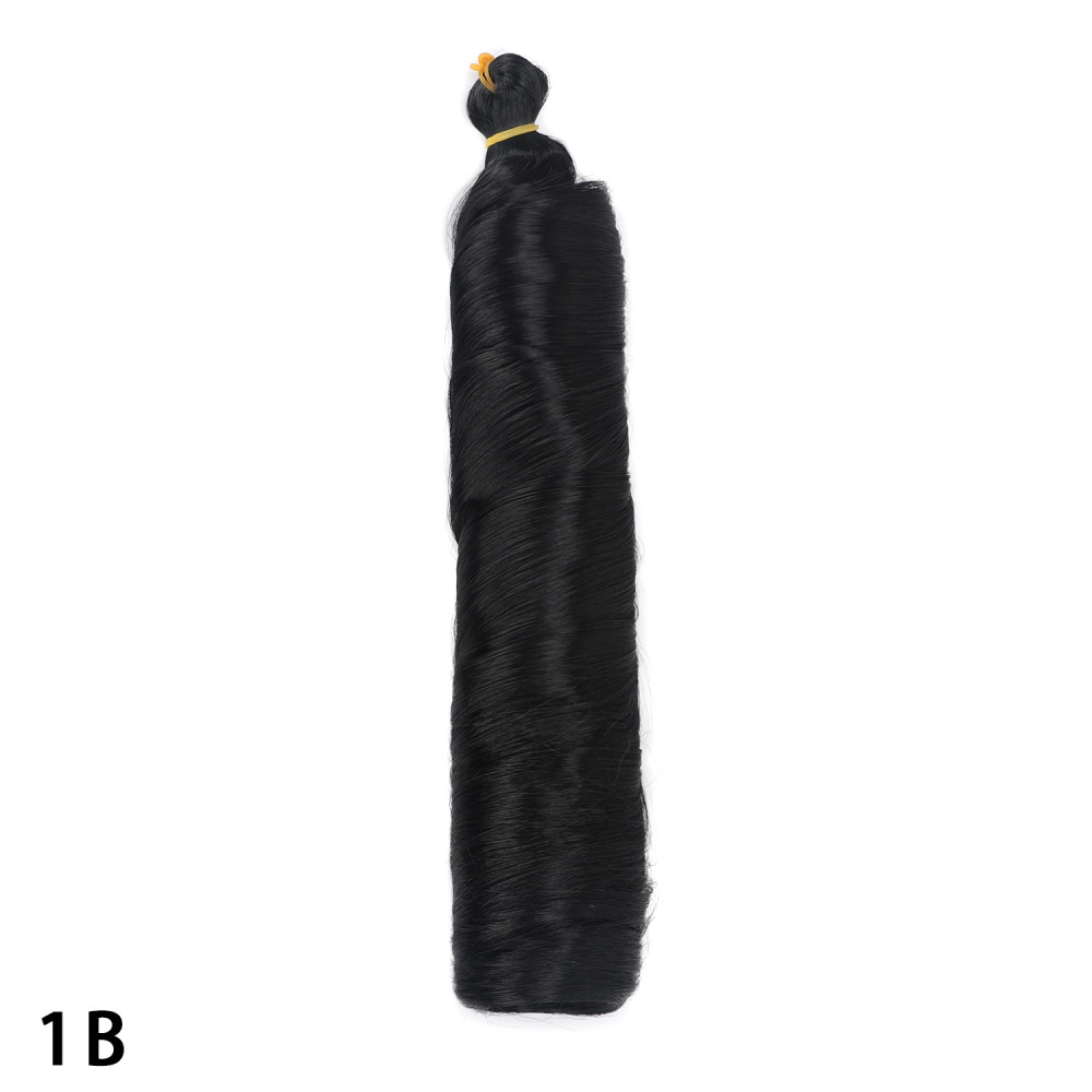 24inch 150g French Curly Braiding Hair for Box Braids Loose Wave Crochet Synthetic Hair Extensions