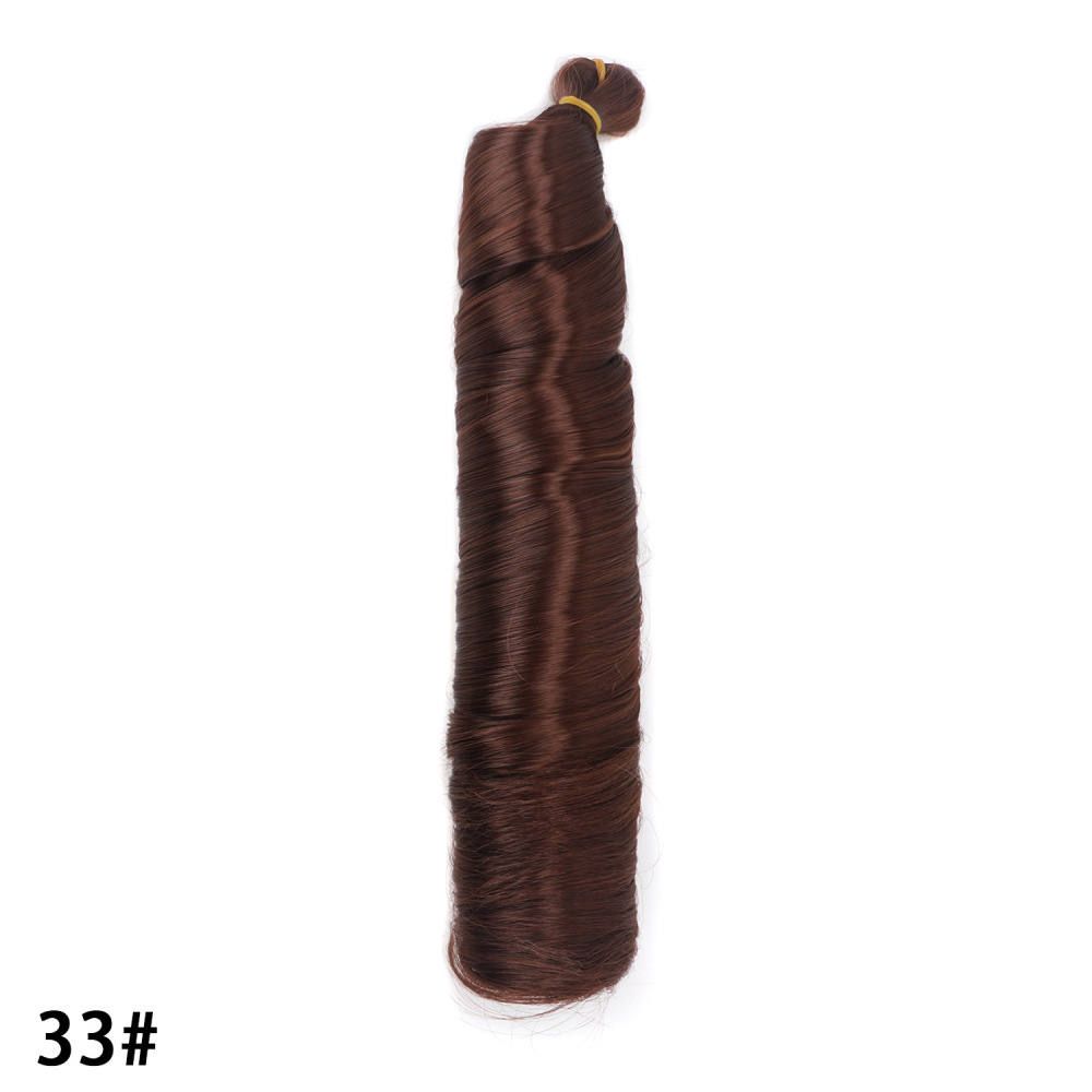 24inch 150g French Curly Braiding Hair for Box Braids Loose Wave Crochet Synthetic Hair Extensions