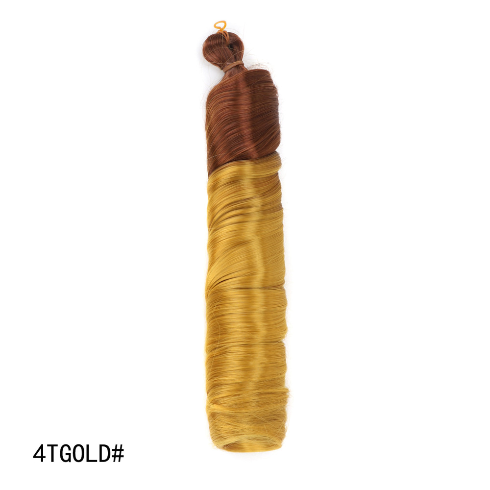 24inch 150g French Curly Braiding Hair for Box Braids Loose Wave Crochet Synthetic Hair Extensions