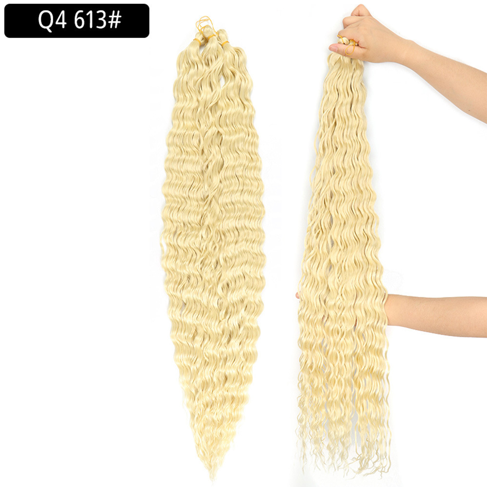 30 inch 120g Wave Crochet Hair Synthetic Passion Twist Braiding Hair Extension Ocean Wave Braiding Hair