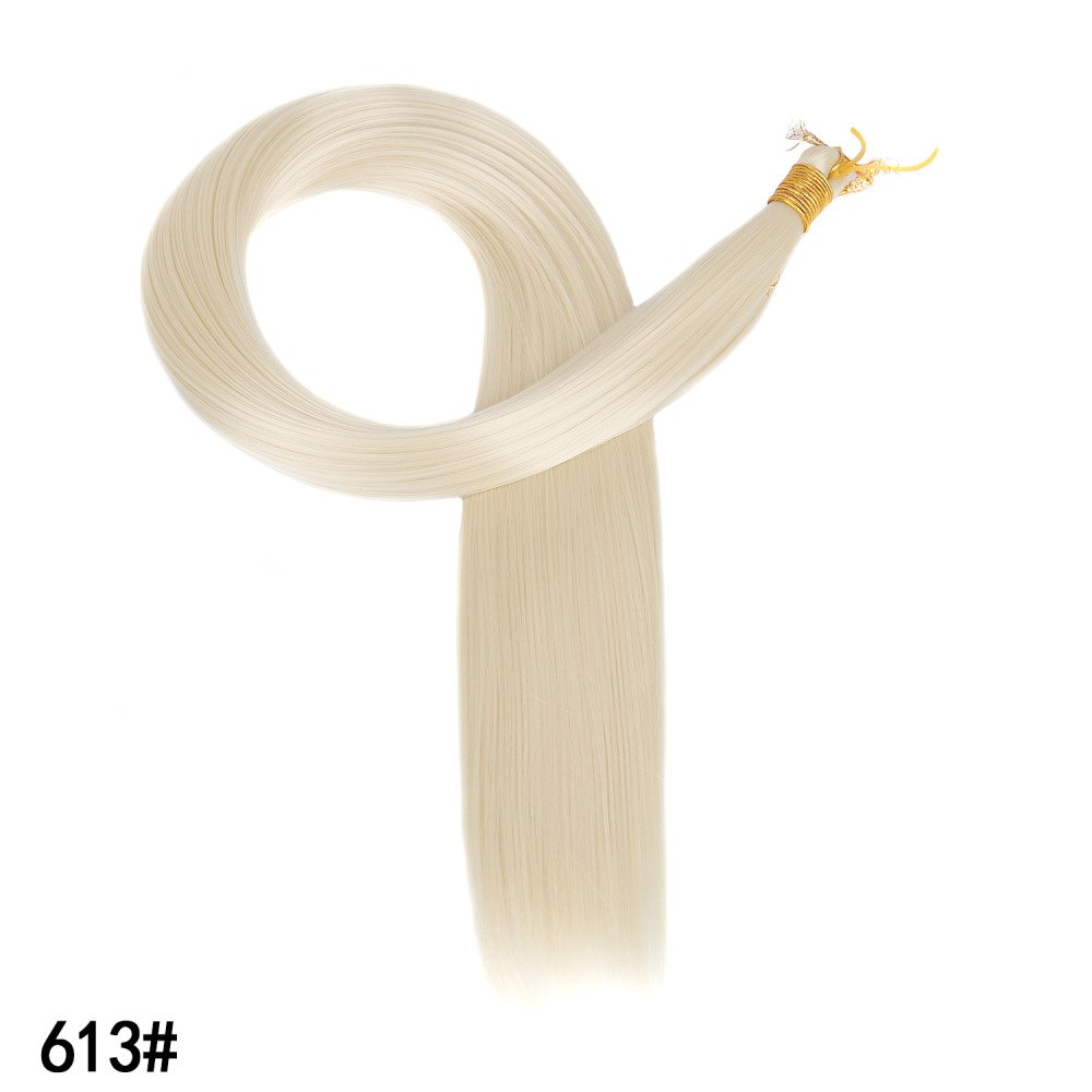 30 inch 150g Bone Straight Bulk Hair Extensions Soft Synthetic Bundles for Crochet Braids Braiding  DIY Hairstyles