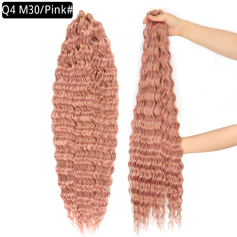 30 inch 120g Wave Crochet Hair Synthetic Passion Twist Braiding Hair Extension Ocean Wave Braiding Hair