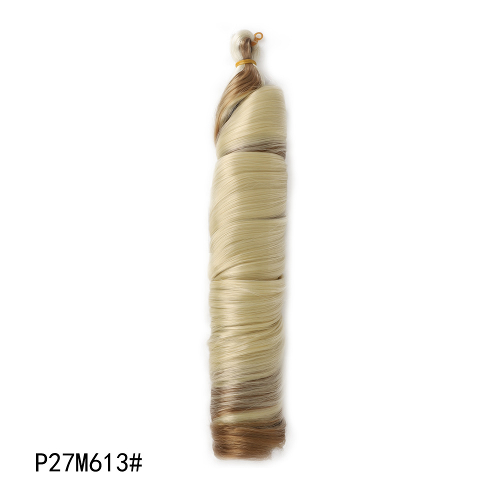 24inch 150g French Curly Braiding Hair for Box Braids Loose Wave Crochet Synthetic Hair Extensions