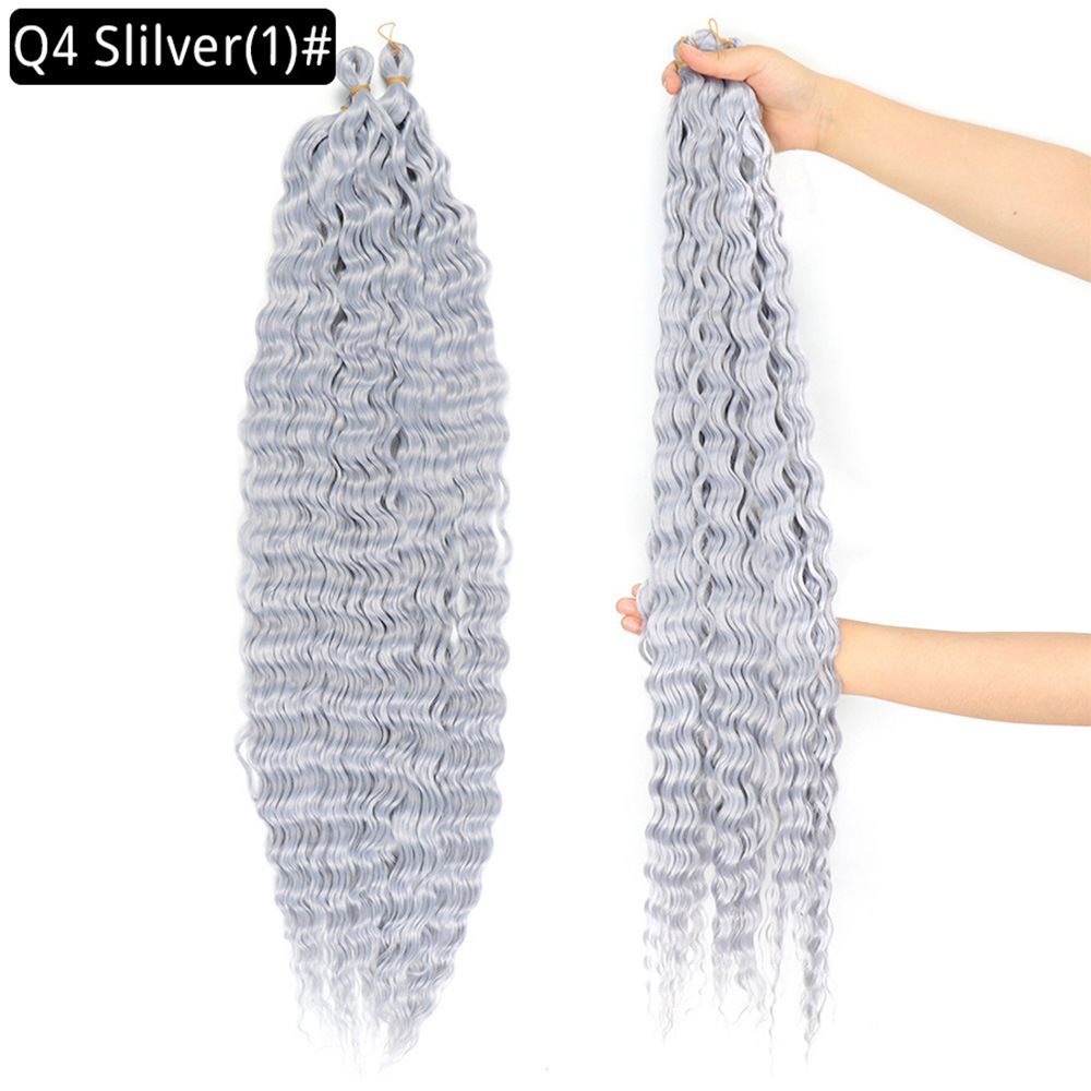 30 inch 120g Wave Crochet Hair Synthetic Passion Twist Braiding Hair Extension Ocean Wave Braiding Hair