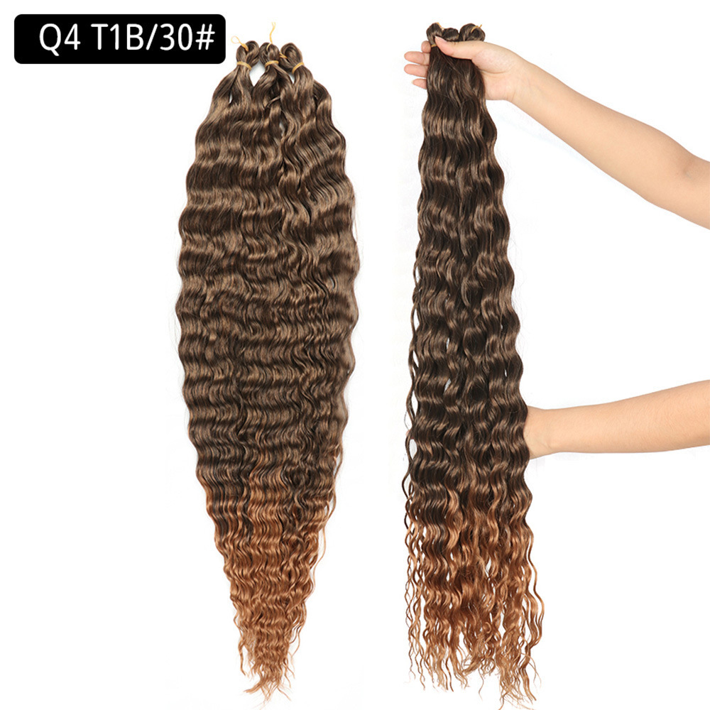 30 inch 120g Wave Crochet Hair Synthetic Passion Twist Braiding Hair Extension Ocean Wave Braiding Hair