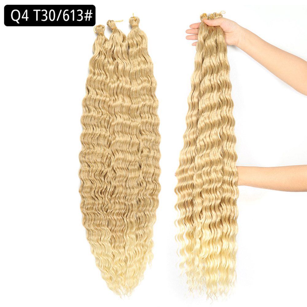 30 inch 120g Wave Crochet Hair Synthetic Passion Twist Braiding Hair Extension Ocean Wave Braiding Hair