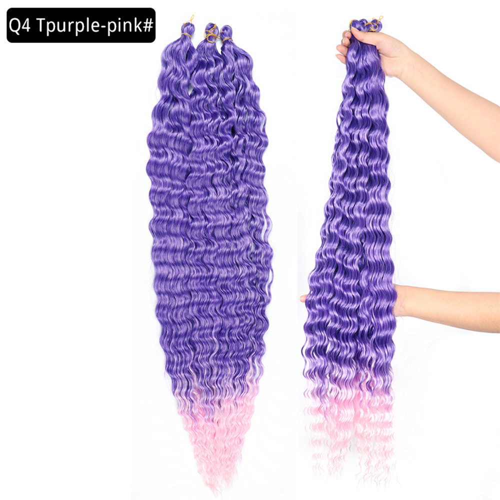 30 inch 120g Wave Crochet Hair Synthetic Passion Twist Braiding Hair Extension Ocean Wave Braiding Hair
