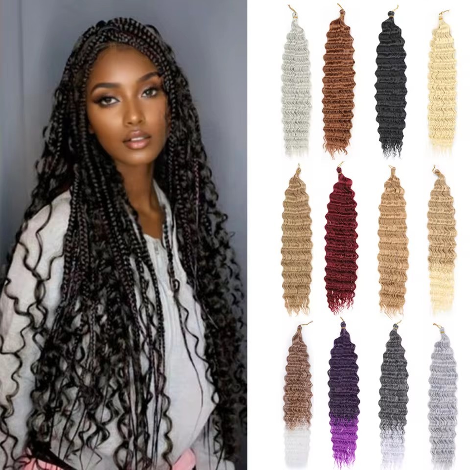 30 inch 120g Wave Crochet Hair Synthetic Passion Twist Braiding Hair Extension Ocean Wave Braiding Hair