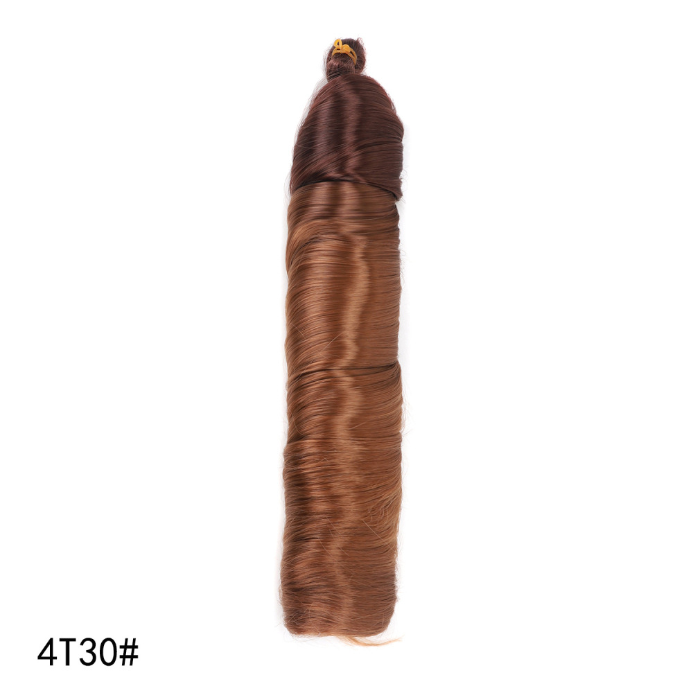 24inch 150g French Curly Braiding Hair for Box Braids Loose Wave Crochet Synthetic Hair Extensions