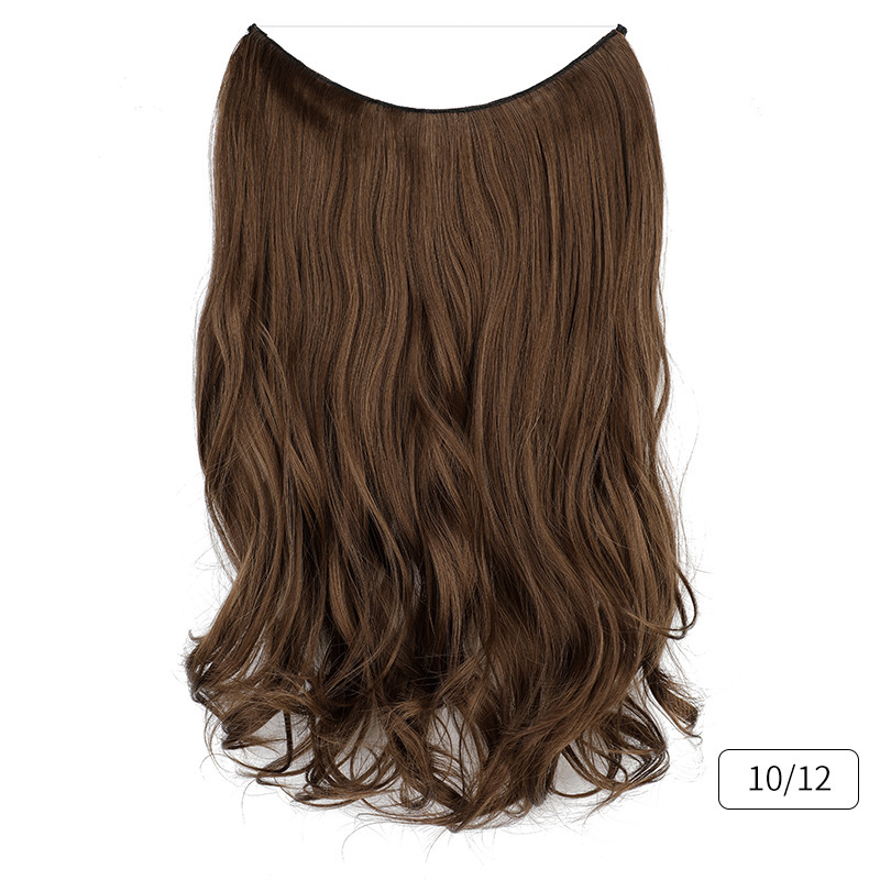 45cm 110g Synthetic Invisible Wire 5 Clips In Hair Extensions Secret Fish Line Hairpieces Hair Extensions Fake Hair For Women