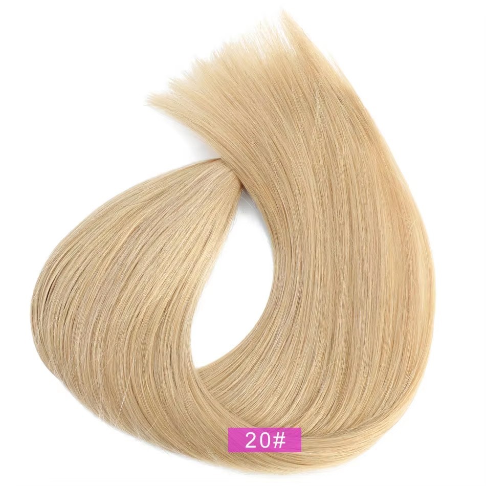 Blonde #20  Genius Weft Hair Extensions 100g  uropean Remy Genius Weft Hair Extensions Virgin Russian Hair