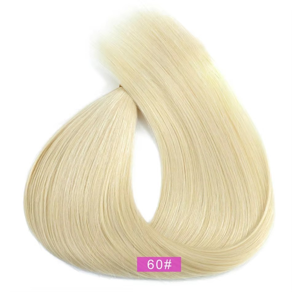 Platinum Blonde #60  Genius Weft Hair Extensions 100g  Bleach Blonde Virgin Remy Cuticle  Human Hair Extensions