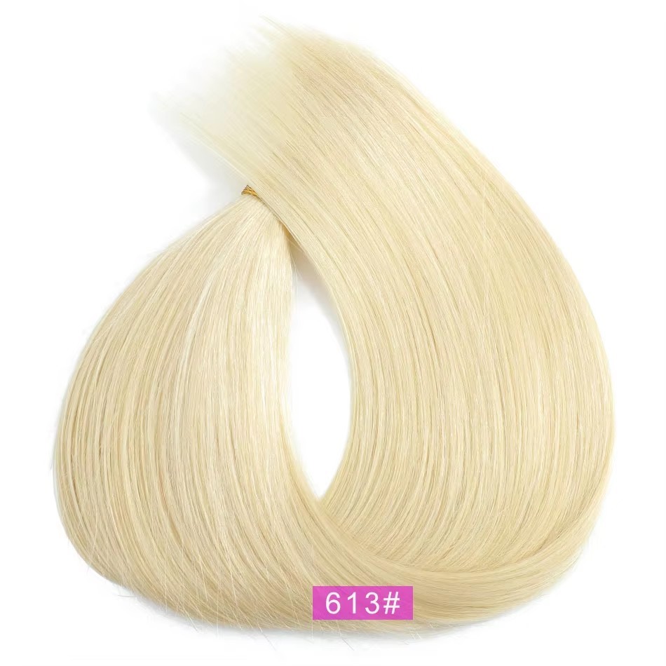 Blonde #613  Genius Weft Hair Extensions 100g Blonde Double Drawn Virgin Volume Genius Wefts Skin Weft