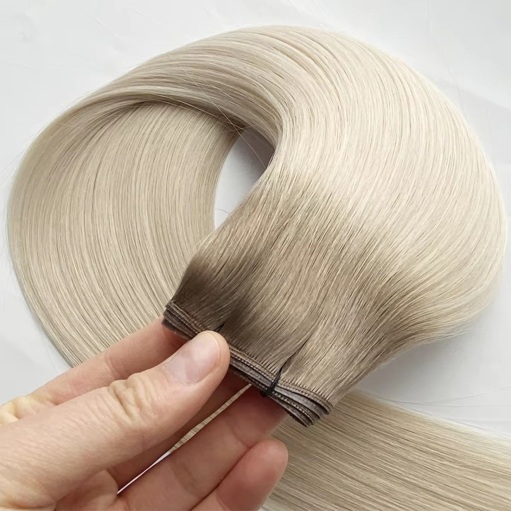 Balayage   #T12/ 60 Genius Weft Hair Extensions 100g Ombre Color Straight Invisible Human Hair Weft Extensions