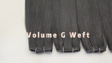 Jet Black #1 Genius Weft Hair Extensions 50g Virgin Remy Hair Cuticle Aligned Weft