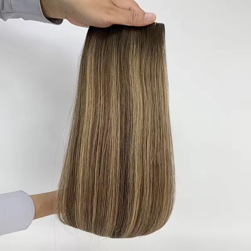 Ombre Blonde #REDGenius Weft Virgin Hair Extensions 50g Raw Virgin Cuticle Aligned  Extensions Seamless  Genius Weft