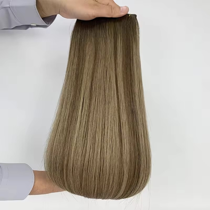 Ombre Blonde #TAC Genius Weft Virgin Hair Extensions 50g Raw Virgin Cuticle Aligned  Extensions Seamless  Genius Weft